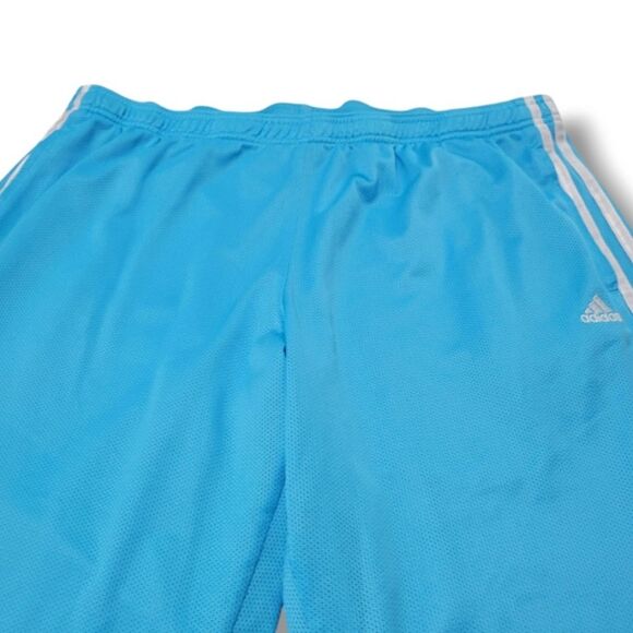 2005 Vintage Adidas Pants Size XL W35"xL26" Adidas Crop Pants Cropped Pants Blue - Picture 4 of 8